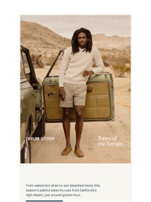 Taylor Stitch - Earth Tones for Warmer Days