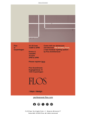 Flos  - Flos at 3daysofdesign: visit us in our Copenhagen Showroom