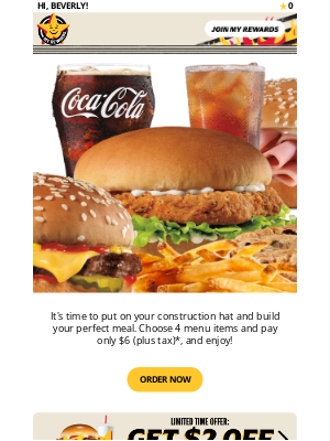 Hardee's - 👷 Build Your Perfect Meal 🔨