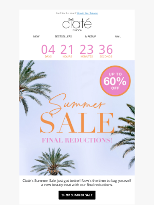 Ciate London - Final Reductions | Up to 60% Off