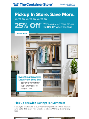 Starts Now: Up To 25% Off Sitewide