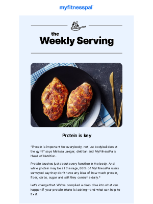 MyFitnessPal - 5 signs you may need more PROTEIN