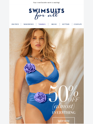 SwimsuitsForAll - 50% off (almost) EVERYTHING