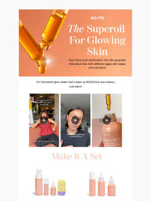 Go-To Skin Care - The Face Hero Glow.