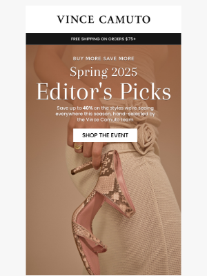 Vince Camuto - Up to 40% Off: Editor's Picks