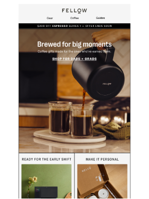 Fellow - Coffee gifts for Dads + Grads
