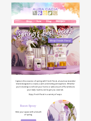 Aura Cacia - Florals for Spring? Groundbreaking 😉🌸