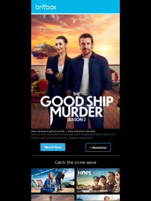 BritBox - The summer crime wave is HERE