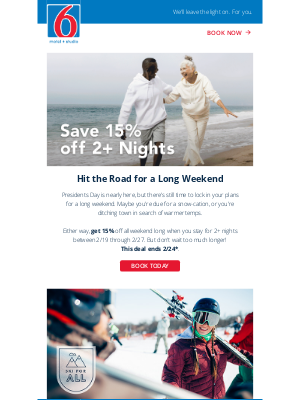 motel6 - It's Not Too Late to Save 15%