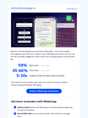 ActiveCampaign - The WhatsApp advantage marketers are missing