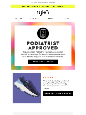 RYKA - Podiatrists LOVE these sneaks 🦶