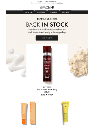 Space NK (United Kingdom) - Back in stock! By Terry Tea To Tan ☀️