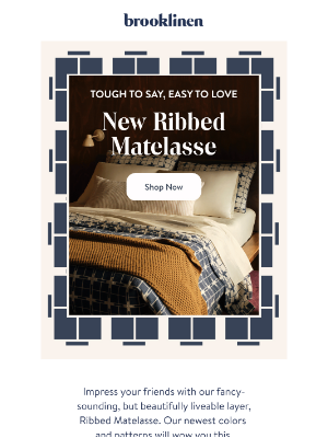 Brooklinen - Shop Ribbed Matelasse in NEW COLORS