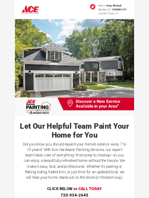 Ace Hardware - Boost Your Curb Appeal This Summer — Let us Paint Your Home!