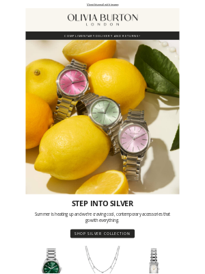 Olivia Burton - Silver to wear now