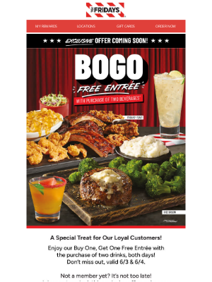 TGI Fridays - Get Ready to BOGO 🔥