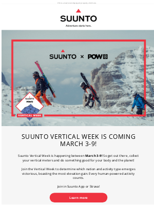 suunto - Suunto Vertical Week is coming!