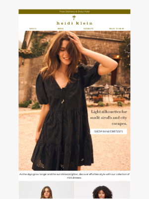 Heidi Klein (United Kingdom) - Mini Dresses for Sunny Days Ahead