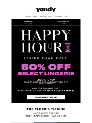 Yandy - 🥂 CHEERS... Extra Naughty. Extra Off. 🖤