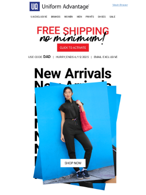 Uniform Advantage - Exclusive FREE shipping for DADs (& everyone) 📦