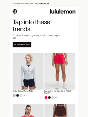 Lululemon - This just in: your trending top 10