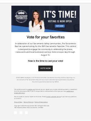 The Sacramento Bee - Vote now for Sacramento Favorites