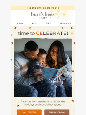 Burt's Bees Baby - Get Festive with Our Holiday Pajamas!