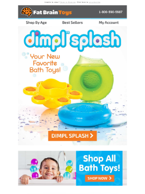 Fat Brain Toys - New: Wash & Play with dimpl splash!