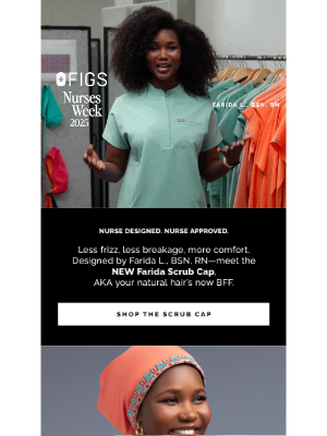 FIGS - Your Hair’s NEW BFF—Meet the Farida Scrub Cap