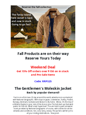 RailRiders Adventure Clothing - Fall Gear is Almost Here - Reservations Open - 15% Off