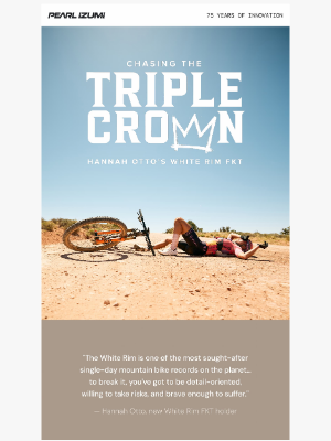 Pearl Izumi - Congratulations to Hannah Otto!