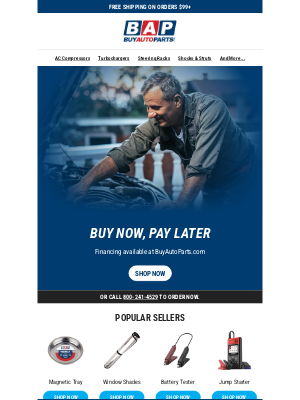 Buy Auto Parts - BUY NOW, PAY LATER