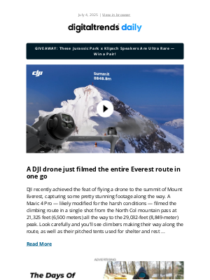 Digital Trends - 🗻 Drone climbs Everest