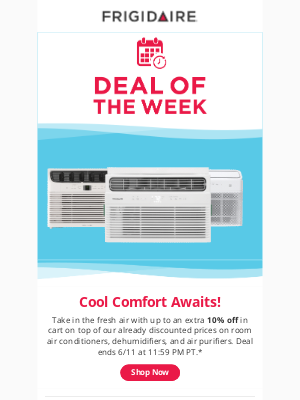 Frigidaire - Breathe Easy: Extra 10% Off Air Care!
