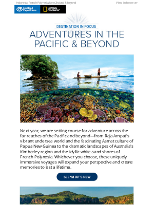 Lindblad Expeditions - Venture Across the Farthest Reaches of the Pacific