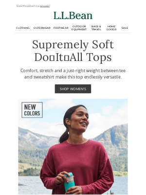 L.L.Bean - Supremely Soft Active Tops