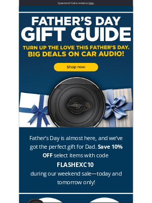 Sonic Electronix - SAVE 10% on our hot audio gift for your Dad!