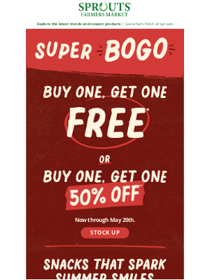 Sprouts Farmers Market, Inc. - 2 Deals. 1 Big Sale. Don’t Miss Out!