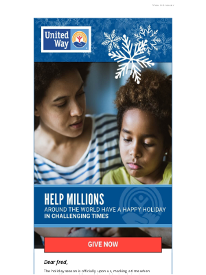United Way - Everyone deserves a happy holiday