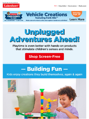 Lakeshore Learning - Indoor Activities for This Fall!