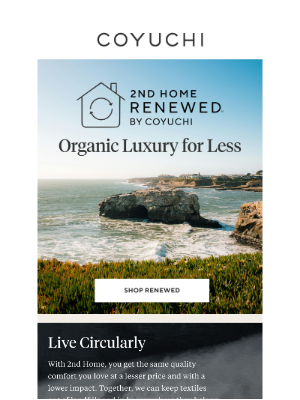COYUCHI - Organic Luxury for Less: Pre-Loved Essentials