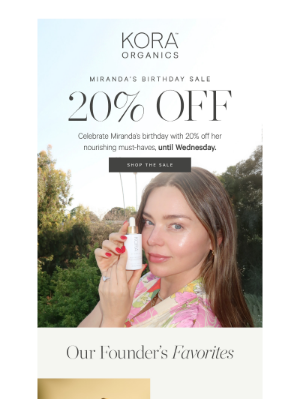 KORA Organics(Australia) - Happy Birthday Miranda  🎉🎂✨🥳​