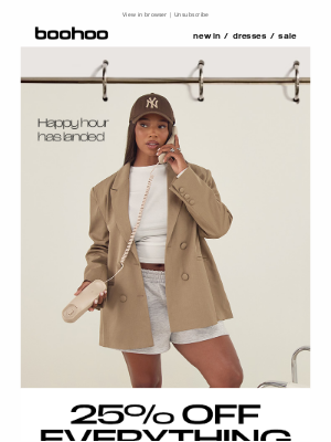 boohoo (United Kingdom) - App exclusive = 25% off everything 🤑