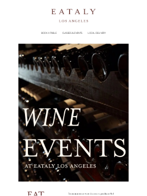 Eataly Net USA LLC - Wine Lovers, Rejoice!