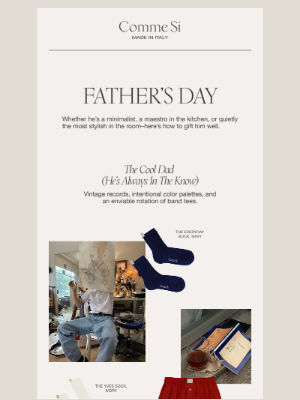 Comme Si - The Comme Si Guide to Father’s Day