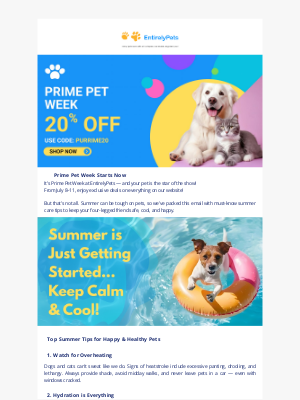 ⏰ Prime Pet Week Deals Are Live – 20% Off!
