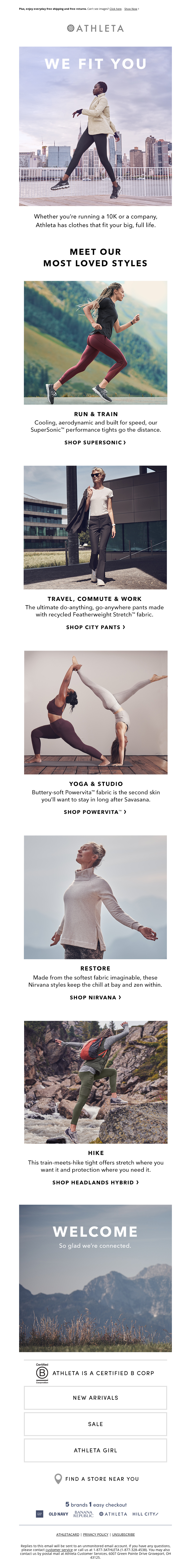 Athleta - Finding the perfect style is easier than ever