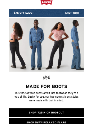 Levi's - Built to fit over boots