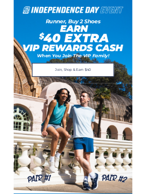 Road Runner Sports - 🎆 Want $40 in Rewards Cash? Join VIP Today