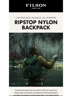 Filson - A Lightweight, Durable Backpack